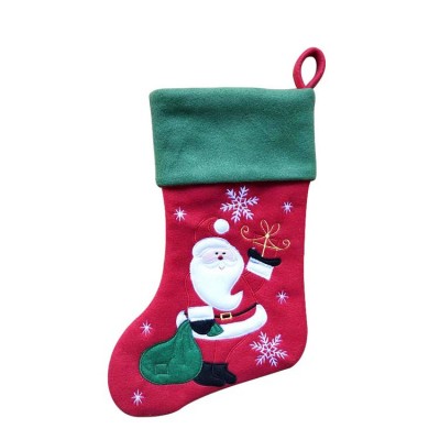 Christmas Personalized Handmade Grey Fancy Christmas Stocking Sock For Embroidery