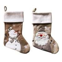 Promotional Customized Christmas Handmade Socks Decoration Xmas Hanging Stockings