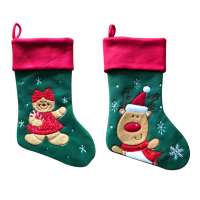 2020 New Products Christmas Decoration Hanging Tree Pendant Gift Bag Christmas Elk Socks