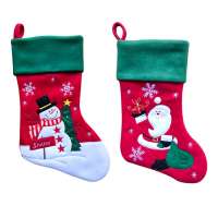 2020 New Christmas Snowman Style Xmas Sewing Stockings For Gift Bag